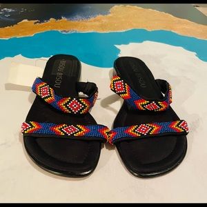 Super cute sandals.🖤They run narrow. Worn only once.